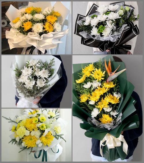 贵州遵义桐梓县马鬃苗族乡龙台村白事花束代送